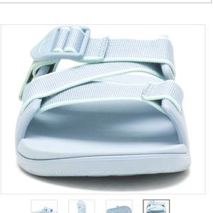 Chaco women chillos slide sandal sky blue excellent size 9